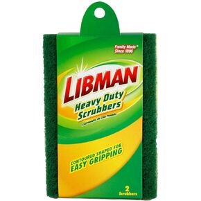 Libman Sponge Scrubbers, Pack of 2