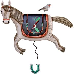 Allen Designs P1602 Woah Horsey Pendulum ساعة حائط 15.5 بوصة in Kuwait