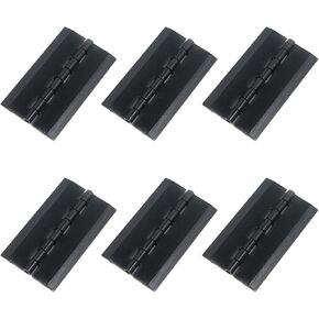 T Tulead Acrylic Hinges Black Hinges 2.95"x1.77" Piano Hinges Box Hinges Pack of 6