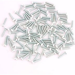 120 قطعة # 6 × 3/4 بوصة برغي خشب فيليبس برأس مقبب، براغي صفائح معدنية، مطلية بالزنك، رؤوس بيضاء in Kuwait