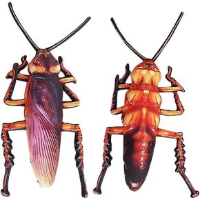 Creative Cockroach Plush Pillow 3D Animal Insect Stuffed Throw Pillow Funny Home Sofa Car Decoration Play Toy Doll Unique Birthday Gift (55 CM=21.5 in)