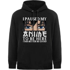 Anime Hoody for Men Teen Boys-Classic Long Sleeve Casual Sweatshirt