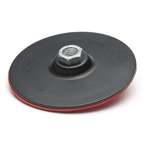 Glass Polish 12630 Rotary Backing Pad with Hook and Loop Fastener | 5/8''-11 Thread | Ø 6 inch