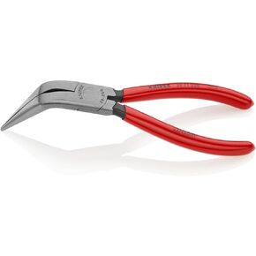 KNIPEX - 38 71 200 Tools - Long Nose Pliers Without Cutter, Angled (3871200)