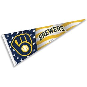 WinCraft Brewers Nation USA Stars and Stripes Pennant Full Size Pennant Flag in Saudi Arabia