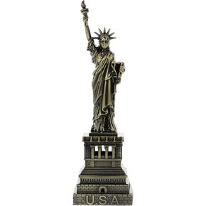 Milisten Statue of Liberty Sculpture Liberty Statue Metal Liberty Figurines American Liberty Souvenir Vintage Decor Independence Day Souvenir Home Decor Liberty Island European Style 3D