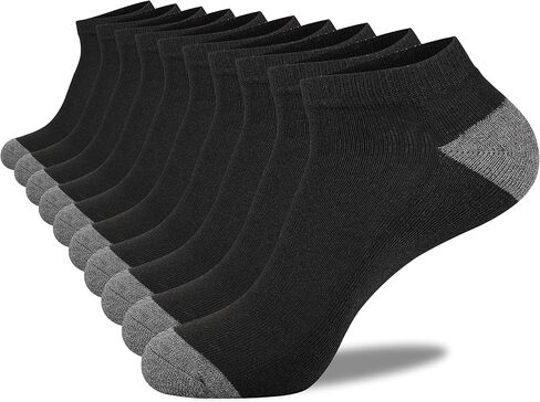 مجموعة من 10 جوارب للكاحل للرجال من كوفان، 10 أزواج من الجوارب المريحة الرياضية، جوارب كاجوال منخفضة القطع in Kuwait