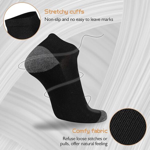 مجموعة من 10 جوارب للكاحل للرجال من كوفان، 10 أزواج من الجوارب المريحة الرياضية، جوارب كاجوال منخفضة القطع in Kuwait