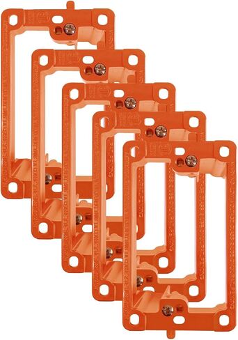 BestMounts - 5 Pack Low Voltage Mounting Brackets 1 Gang for Drywall Outlet Cable Pass Through Wall Plates - Cable Wall Plate Bracket for Old Work, Telephone Wires, Network Cable, HDMI, Speaker Wire in Saudi Arabia