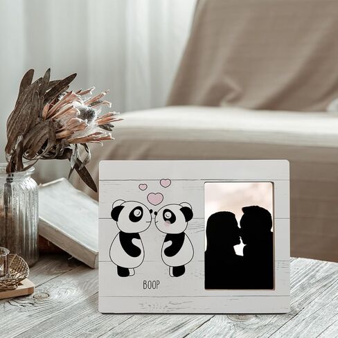 Mancheng-zi Love Picture Frames, Love Gifts for Her, Valentines Gifts for Her Girlfriend, Anniversary Wedding Gifts for Wife Couple, Cute Panda Gifts Picture Frames for Couples, 4x6 Picture Frame in Kuwait