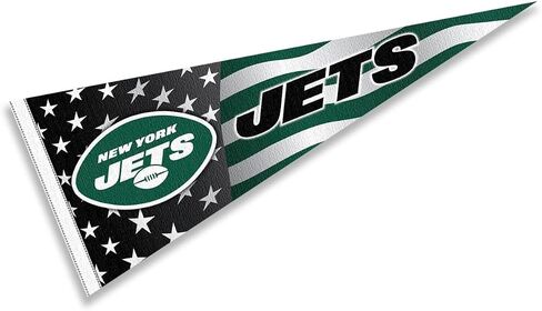 WinCraft New York Jets Nation USA Americana Stars and Stripes Pennant Banner Flag in Saudi Arabia