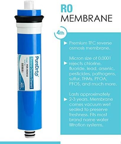 PDR-F5-50 Replacement Water Filter Pack for 50 GPD Reverse Osmosis System, 5 Piece in Saudi Arabia