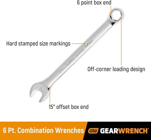 GEARWRENCH 6 Pt. Combination Wrench, 15/16" - 81780D in Saudi Arabia