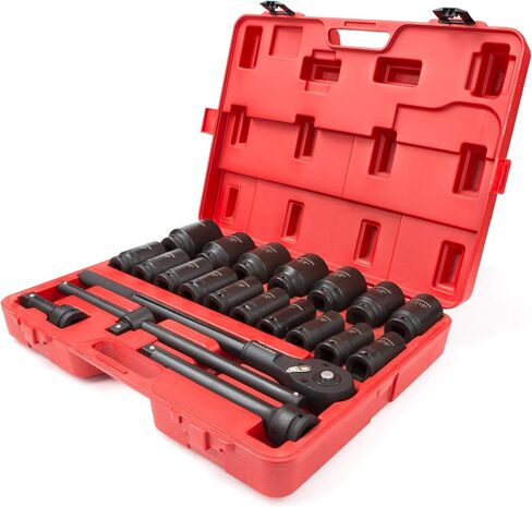 TEKTON 3/4 Inch Drive Deep 6-Point Impact Socket Set, 22-Piece (7/8-2 in.) | 48995 in Kuwait