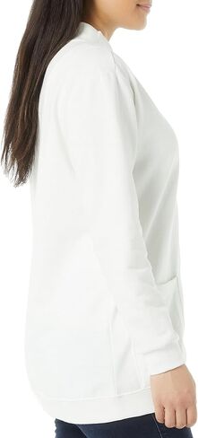 AmeriMark Women Fleece Snap Button Cardigan Sweatshirt Coat – Ladies Soft Lightweight Warm Long Sleeve Jacket with Pockets in Saudi Arabia