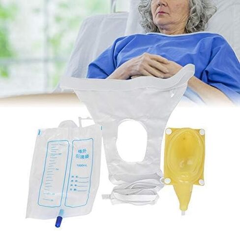 Urine Collector Bag - Silicone Adults Urinal with Urine Catheter Bags for Older Men Woman Urine Catheter Bags(2# Women Normal) in Saudi Arabia