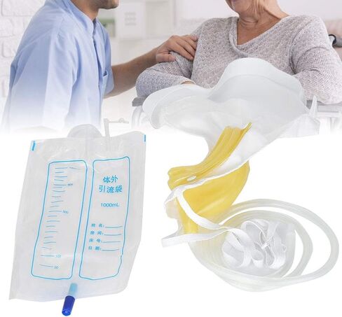 Urine Collector Bag - Silicone Adults Urinal with Urine Catheter Bags for Older Men Woman Urine Catheter Bags(2# Women Normal) in Saudi Arabia