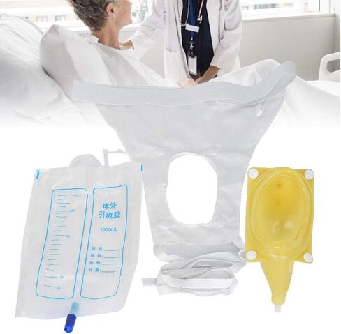 Urine Collector Bag - Silicone Adults Urinal with Urine Catheter Bags for Older Men Woman Urine Catheter Bags(2# Women Normal) in Saudi Arabia