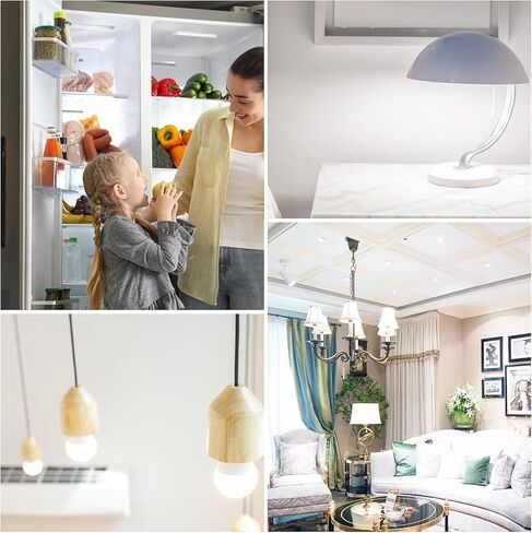 لمبة LED كروية صغيرة 6 وات E26 مكافئة 60 وات G45/A15 E26 قاعدة لولبية قياسية 120 فولت-265 فولت ضوء نهاري أبيض 750LM مقاومة للماء لإضاءة الثلاجة قلادة مرآة الغرور إضاءة منزلية غير قابلة للتعتيم (عبوتان) in Saudi Arabia