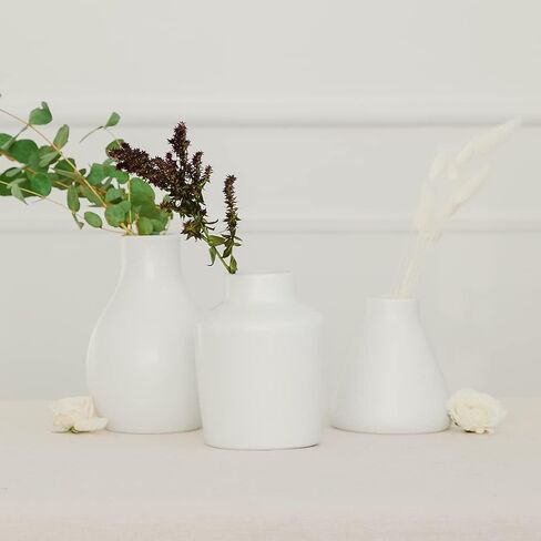 Weddingstar 3-Piece Clay Table Vase Set - Brown Terra Cotta in Saudi Arabia