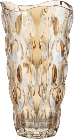 WHJY Unique Flower Vase for Flowers, Amber Decorative Colorful Vase, Sparkle Iridescent Vase Boho Flower Vase – 10" Vase in Saudi Arabia