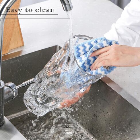 مزهرية زهور فريدة من نوعها من WHJY، مزهرية ملونة مزخرفة بالعنبر، مزهرية قزحية لامعة مزهرية زهرة بوهو - مزهرية 10 بوصة in Kuwait