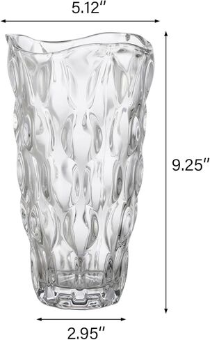 مزهرية زهور فريدة من نوعها من WHJY، مزهرية ملونة مزخرفة بالعنبر، مزهرية قزحية لامعة مزهرية زهرة بوهو - مزهرية 10 بوصة in Kuwait