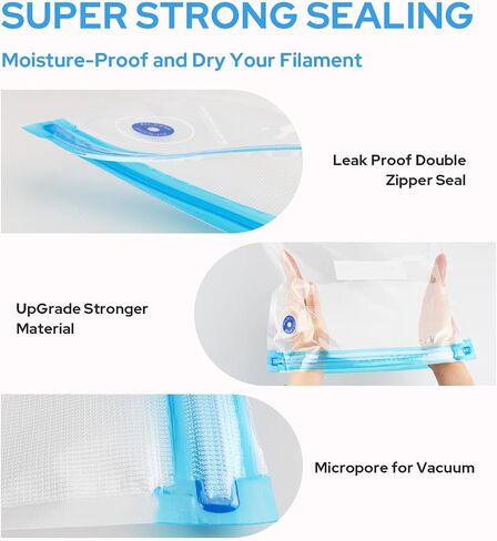 3D Filament Storage Bags Kit 15 Bags 3D Printer Filament Storage, Perfect for 3D Filament Storage or Using After Filament Dryer Box in Saudi Arabia