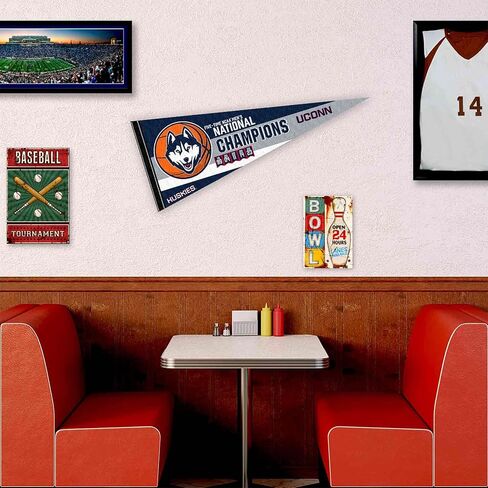 University of Connecticut UCONN Basketball 5 Time National Champions Pennant Banner Flag in Saudi Arabia