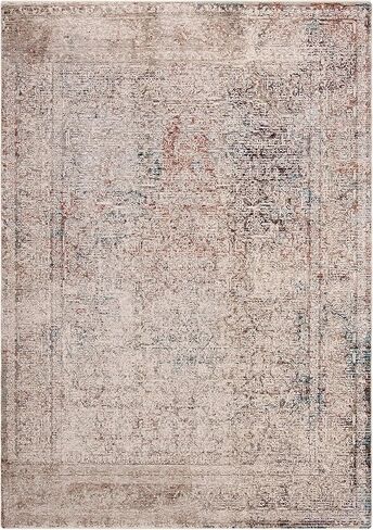 سجادة SAFAVIEH Limitee Collection Accent - 2'6" x 4'، بيج وبيج، تصميم فيسكوز متعثر، مثالية للمناطق ذات حركة المرور العالية في المدخل، وغرفة المعيشة، وغرفة النوم (LIM778B) in Saudi Arabia