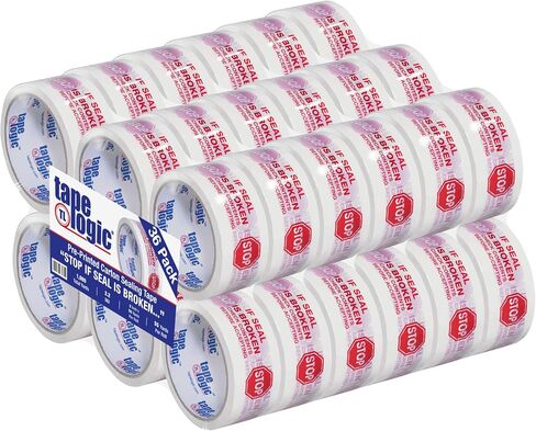 Aviditi Tape Logic 2 Inch x 55 Yard 2.2 Mil Red/White, Heavy Duty Packing Tape, "Fragile Handle with Care" 36 Pack, Perfect for Packing, Shipping, Moving, Home and Office in Saudi Arabia