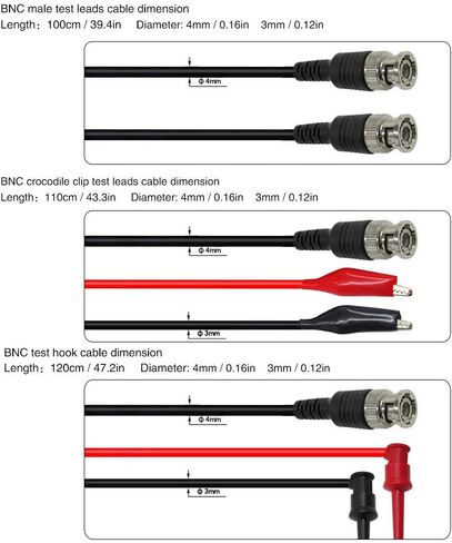 Test , P1260D Probe Tips Set Oscilloscope Multimeter Test Cable with Clips Replaceable Probe Tips Set in Saudi Arabia