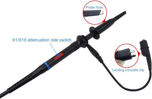 Test , P1260D Probe Tips Set Oscilloscope Multimeter Test Cable with Clips Replaceable Probe Tips Set in Saudi Arabia