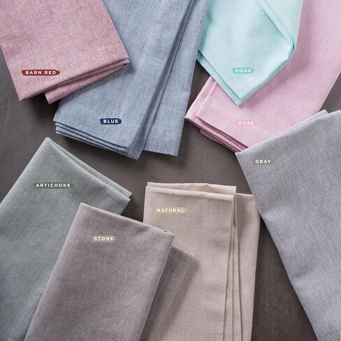 مطبخ DII Chambray، مجموعة سطح الطاولة، وردي، 14x72 مفرش طاولة in Saudi Arabia