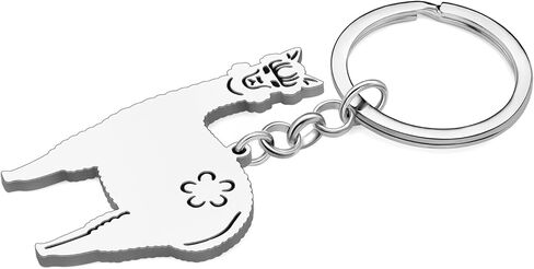 DALANE Stainless Steel Cute Llama Keychain Fashion Jewelry Alpaca Gifts for Women Girls Charms Car Key Chain Party Favors in Kuwait