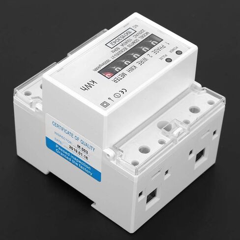 Energy Meter, Single Phase 4P LED Din Rail Electricity Power Consumption Wattmeter Energy Mete DDM75S 10-40A,Good Reliability and Easy Installation in Saudi Arabia