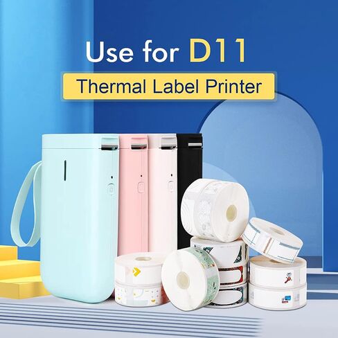 شريط ملصقات لصانع NIIMBOT D11/D110/D101، ورق ملصقات ذاتي اللصق للطابعة الحرارية، مقاوم للماء، سهل الاستبدال (شفاف) in Saudi Arabia