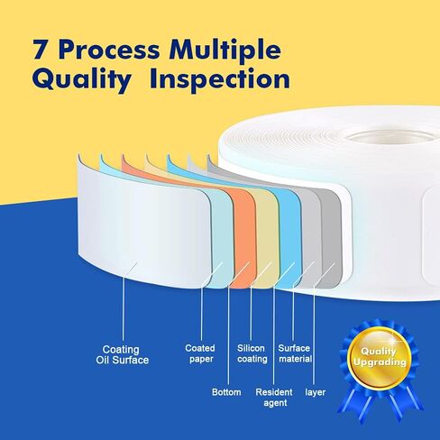شريط ملصقات لصانع NIIMBOT D11/D110/D101، ورق ملصقات ذاتي اللصق للطابعة الحرارية، مقاوم للماء، سهل الاستبدال (شفاف) in Kuwait