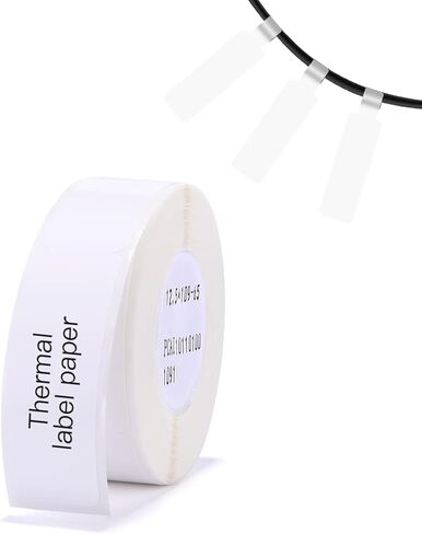 شريط ملصقات لصانع NIIMBOT D11/D110/D101، ورق ملصقات ذاتي اللصق للطابعة الحرارية، مقاوم للماء، سهل الاستبدال (شفاف) in Kuwait