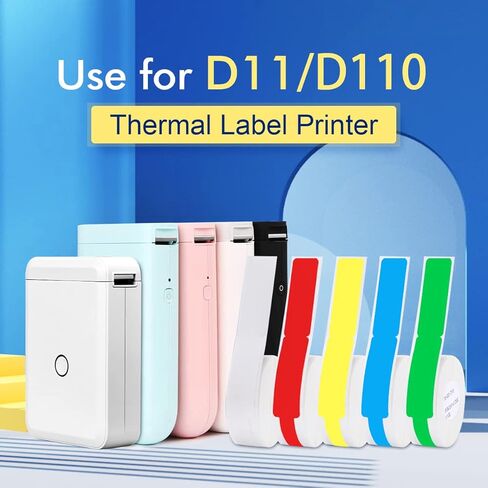 شريط ملصقات لصانع NIIMBOT D11/D110/D101، ورق ملصقات ذاتي اللصق للطابعة الحرارية، مقاوم للماء، سهل الاستبدال (شفاف) in Kuwait