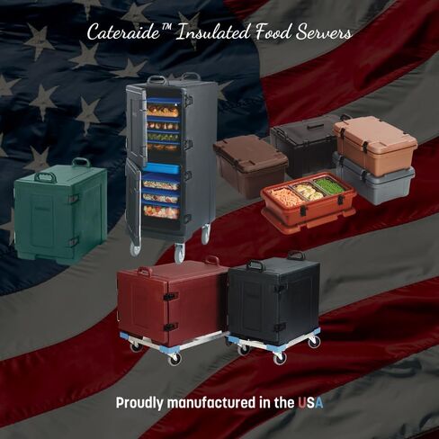 Carlisle FoodService Products Cateraide Insulated Sheet Pan Carrier, Holds 7 Trays for Catering, Restaurant, and Kitchen, Plastic, Black in Saudi Arabia