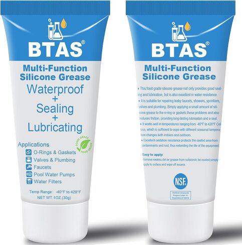Waterproof Food Grade Silicone Lubricant Plumber Grease for Valve Sealant Faucet O Rings 1 oz 2 Pcs in Saudi Arabia