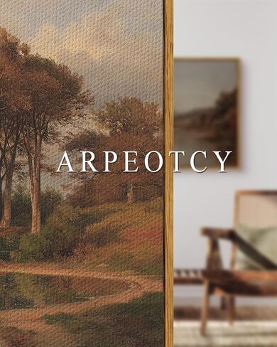 arpeotcy خمر مؤطرة قماش جدار الفن، غرفة المعيشة مشهد الخريف صور الخريف ديكور الجدار، فن المطبوعات الكبيرة، لوحات المناظر الطبيعية المطبخ مزرعة ديكور جدار البلد الرجعية، 24 × 36 بوصة in Kuwait