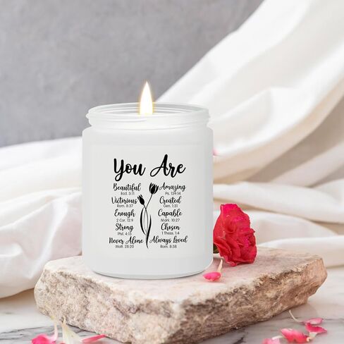 Christian Gifts for Women - You are Beautiful Candle - Mothers Day, Christmas Birthday Gifts for Mom, Friend, Sister, Grandma, Her, Female - Religious Gifts for Women, Inspirational Gifts in Saudi Arabia