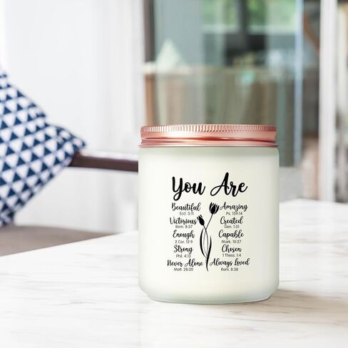 Christian Gifts for Women - You are Beautiful Candle - Mothers Day, Christmas Birthday Gifts for Mom, Friend, Sister, Grandma, Her, Female - Religious Gifts for Women, Inspirational Gifts in Saudi Arabia
