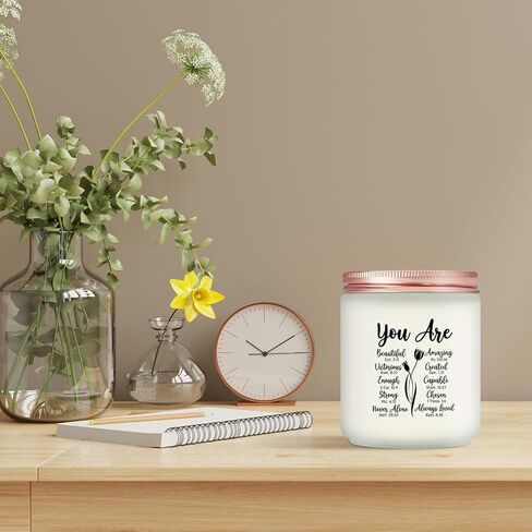 Christian Gifts for Women - You are Beautiful Candle - Mothers Day, Christmas Birthday Gifts for Mom, Friend, Sister, Grandma, Her, Female - Religious Gifts for Women, Inspirational Gifts in Saudi Arabia