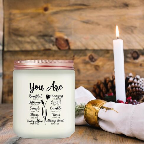 Christian Gifts for Women - You are Beautiful Candle - Mothers Day, Christmas Birthday Gifts for Mom, Friend, Sister, Grandma, Her, Female - Religious Gifts for Women, Inspirational Gifts in Saudi Arabia