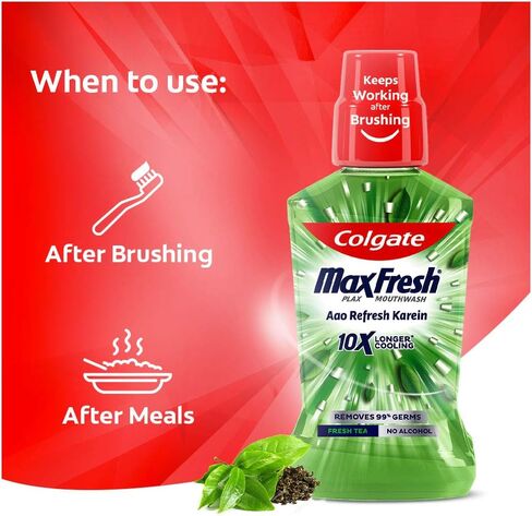 غسول الفم كولجيت بلاكس بالشاي المنعش - 250 مل in Kuwait