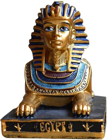 جارنيك أبو الهول الراتنج الحرف ديكور سطح المكتب ديكور المكتب ديكور مصري تماثيل أبو الهول النحت المنزلية مجموعة ذهبية ديكور المنزل تمثال أبو الهول تمثال مصري in Saudi Arabia