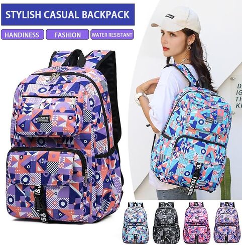 ORILOOSEN Leisure Backpack for Girls,School Bookbags for Primary and Middle School,Water Resistan Backpack (Blue), Medium in Kuwait